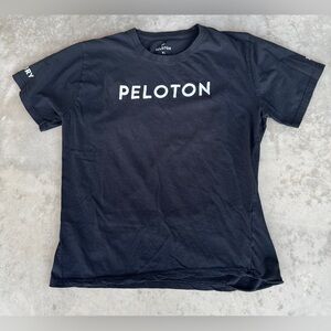 PELOTON Century 100 Club T-Shirt Mens Size XL Black White Short-Sleeved Cycling
